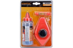 Шнур разметочный STARTUL STANDART ST1210, нейлоновый, диаметр 1мм, 30м, с мелом и уровнем 83302