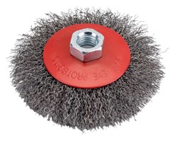 Щетка 3-ON  20-05-100 для УШМ, коническая (тарелка), 100мм, М14, волнистая стальная проволока 83547