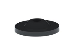 Прокладка крепления АНИ М010, для бачка, круглая, черная, резина 82765