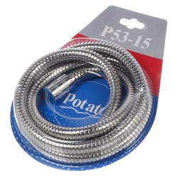 Шланг для душа POTATO Р53-15, растягивающийся, имп/имп, 1.5-1.8м 90632