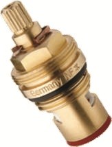 Кран-букса FRAP F52-2, 15мм (1/2 дюйма), керамика, 15 шлицов, 2 резьбы, латунная 89436