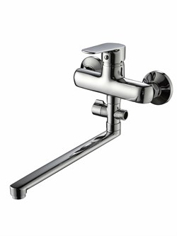 Смеситель для ванны AMMORE А4002, однорычажный, с плоским изливом, хром 89449