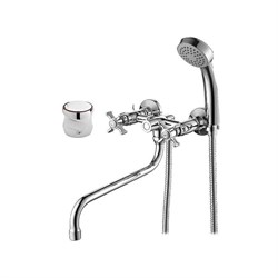 Смеситель для ванны D-LIN D143811, двухвентильный, с круглым изливом, хром 90012