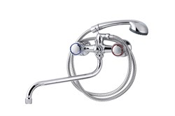 Смеситель для ванны TSARSBERG TSB 111-34, двухвентильный, с круглым изливом, хром 90018