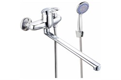 Смеситель для ванны TSARSBERG TSB 942, однорычажный, с плоским изливом, хром 90016