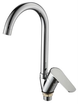 Смеситель для кухни AMMORE А5002-Е, однорычажный, хром, ЦАМ 89887