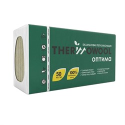 Утеплитель базальтовый ИЗОМИН ThermoWool Оптима, 1200x600x50мм, упаковка: 5.76м2, 0.288м3, 8плит 82019