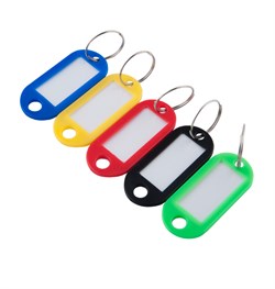 Бирка для ключей МХ 2507, пластиковая, микс 89191