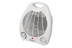 Тепловентилятор Ergolux ELX-FH01-C01, 2кВт, спиральный нагреватель, 2 режима, с ручкой, белый 55453