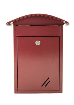 Ящик почтовый Миник, 355x215х90мм, вишня, с замком 83306