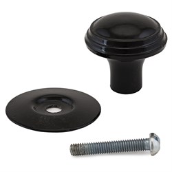 Ручка-кнопка мебельная РКК-15 (50,10), 28мм, черный 90477