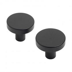 Ручка-кнопка мебельная StahlBuro Knob AP2401, BL матовый черный, за шт. 90120