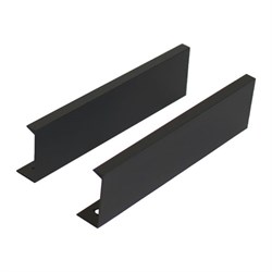 Ручка-профиль мебельная StahlBuro A306-128, 128мм, BL матовый черный, за шт. 90127