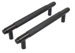 Ручка-скоба мебельная StahlBuro AP2309-128, 128мм, BL матовый черный, за шт. 90130