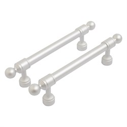 Ручка-скоба мебельная StahlBuro AP2306-96, 96мм, W матовый белый хром , за шт. 90134