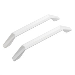 Ручка-скоба мебельная StahlBuro A108-128, 128мм, W матовый белый, за шт. 90400