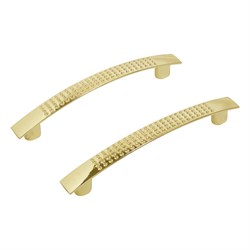 Ручка-скоба мебельная StahlBuro А345-96, 96мм, золото, за шт. 91590