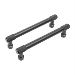 Ручка-скоба мебельная StahlBuro AP2307-128, 128мм, BL матовый черный, за шт. 91646