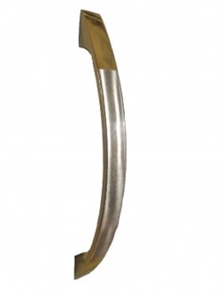 Ручка-скоба мебельная РС 2518, 96мм, золото/матовый хром 91656