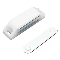 Магнит мебельный StahlBuro, 60x15мм, белый, поштучно 35252