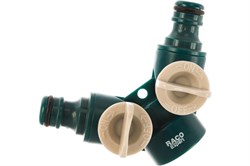 Распределитель RACO Expert, регулируемый, 3/4", 2-канальный, со штуцерами, пластиковый 4369