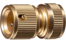 Соединитель быстросъёмный для шланга GRINDA PROLine BC-34А, 3/4", с аквастопом, латунный 22317