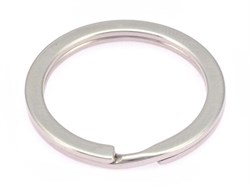 Кольцо для ключей, диаметр 25мм, плоское, сталь 80119