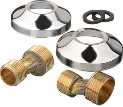 Эксцентрик А120 для смесителя, 3/4"x1/2", наружная резьба, с отражателем, комплект 2шт 89535