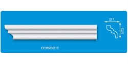 Плинтус потолочный Экструзия Формат 03502Е, 25х24ммх2м, пенополистирол, белый 19871