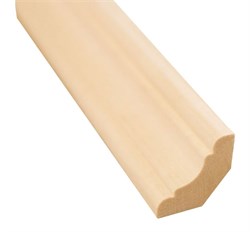 Плинтус потолочный/галтель, 35x35мм, 1сорт, лиственница, цельный, цена за 1м 6585