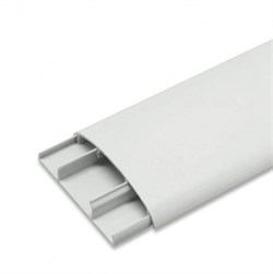 Наличник с кабель-каналом ИДЕАЛ КК, 70мм, 2.2м, ПВХ, белый 33123