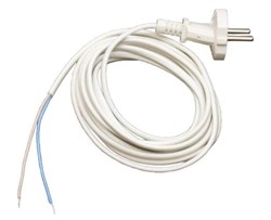 Шнур сетевой UNIVERSAL, ПВС 2x0.75мм, 2.2м, белый 13689