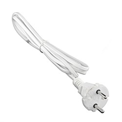 Шнур сетевой UNIVersal 9632227, ШВВП-ВП 2х0.75мм, 220В, 2.2м, белый 10213