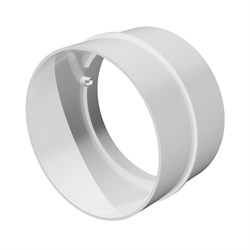 Соединитель круглого воздуховода Эра 12.5СКП, диаметр 125мм, пластиковый 15758