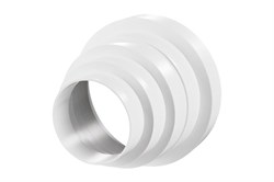 Соединитель круглых воздуховодов (редуктор), диаметр 150/125/120/100/80мм, пластиковый 5044