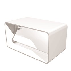 Соединитель плоского воздуховода Эра 511СКПО, 55x110мм, с обратным клапаном, пластиковый 31079