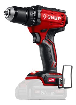 Дрель-шуруповерт аккумуляторная ЗУБР ДБ-65, 20В, 65Нм, без АКБ 92367