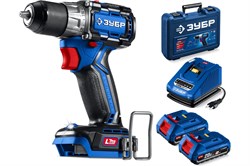 Дрель-шуруповерт аккумуляторная ЗУБР Профессионал DB-50-22 Компакт №2, 20В, 50Нм, 2 АКБ, 2Ач, в кейсе 92275