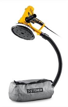 Машина шлифовальная для стен (жираф) STEHER DWH-900, диаметр 180мм, 900Вт, бесщеточная, с подсветкой 92114