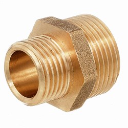 Фитинг резьбовой - ниппель переходной, 25x15мм (1"х1/2"), наружная-наружная 1270