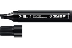 Маркер перманентный ЗУБР МП-1000К, 2-10мм, клиновидный, черный 89606