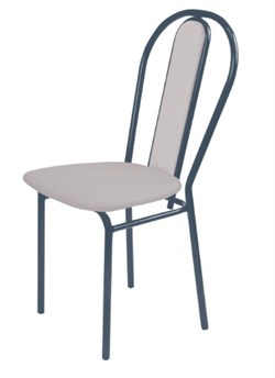 Стул складной Ника 3СТЗ/СС, г/п до 120кг, высота 46см, сиденье 39.5x40.5см, сталь/винилискожа, светло-серый 86225
