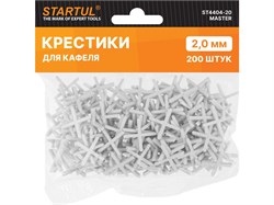 Крестики STARTUL MASTER ST4404-20 для кладки плитки, 2мм, упаковка 200шт 41121