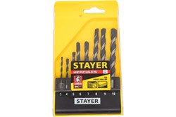 Сверла STAYER Professional Hercules, 3-10мм, по бетону, набор 8шт. в боксе 85574
