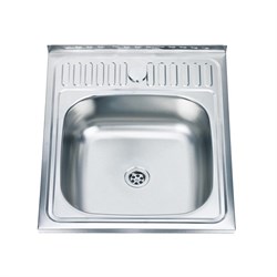 Мойка кухонная накладная LEDEME L75060, 500х600х140, нержавеющая сталь, матовая, без сифона 86720