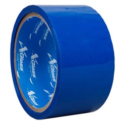 Лента клейкая (скотч) XGLASS 160084, 50ммx50м, упаковочная, синяя 89033