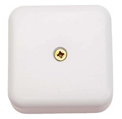 Коробка распределительная ЭРА BS-W-100-100-30, для открытой проводки, 100x100x30мм, для кабель-канала, белая 87836