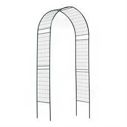 Арка садовая Green Line Прямая,  1.18x2.62x0.5м, широкая решетка, разборная, металлическая, зеленая 74174