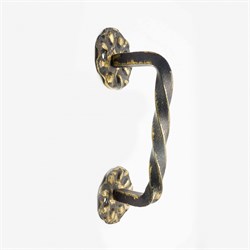 Ручка-скоба дверная Витая, 150мм, кованая, золото 38164