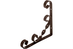 Полкодержатель/кронштейн СИБРТЕХ, 250х250мм, декоративный, коричневый 24720